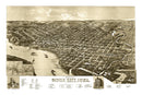 Vintage Map of Sioux City, Iowa 1888