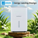 65 Pints Dehumidifier with 24H Timer and LED Display-White by LJGDeals