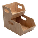 Bamboo Pantry Bins | Stackable 2-Piece Eco-Storage Set by MobilevisionUS