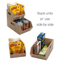 Bamboo Pantry Bins | Stackable 2-Piece Eco-Storage Set by MobilevisionUS