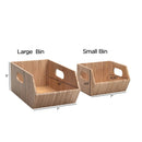 Bamboo Pantry Bins | Stackable 2-Piece Eco-Storage Set by MobilevisionUS