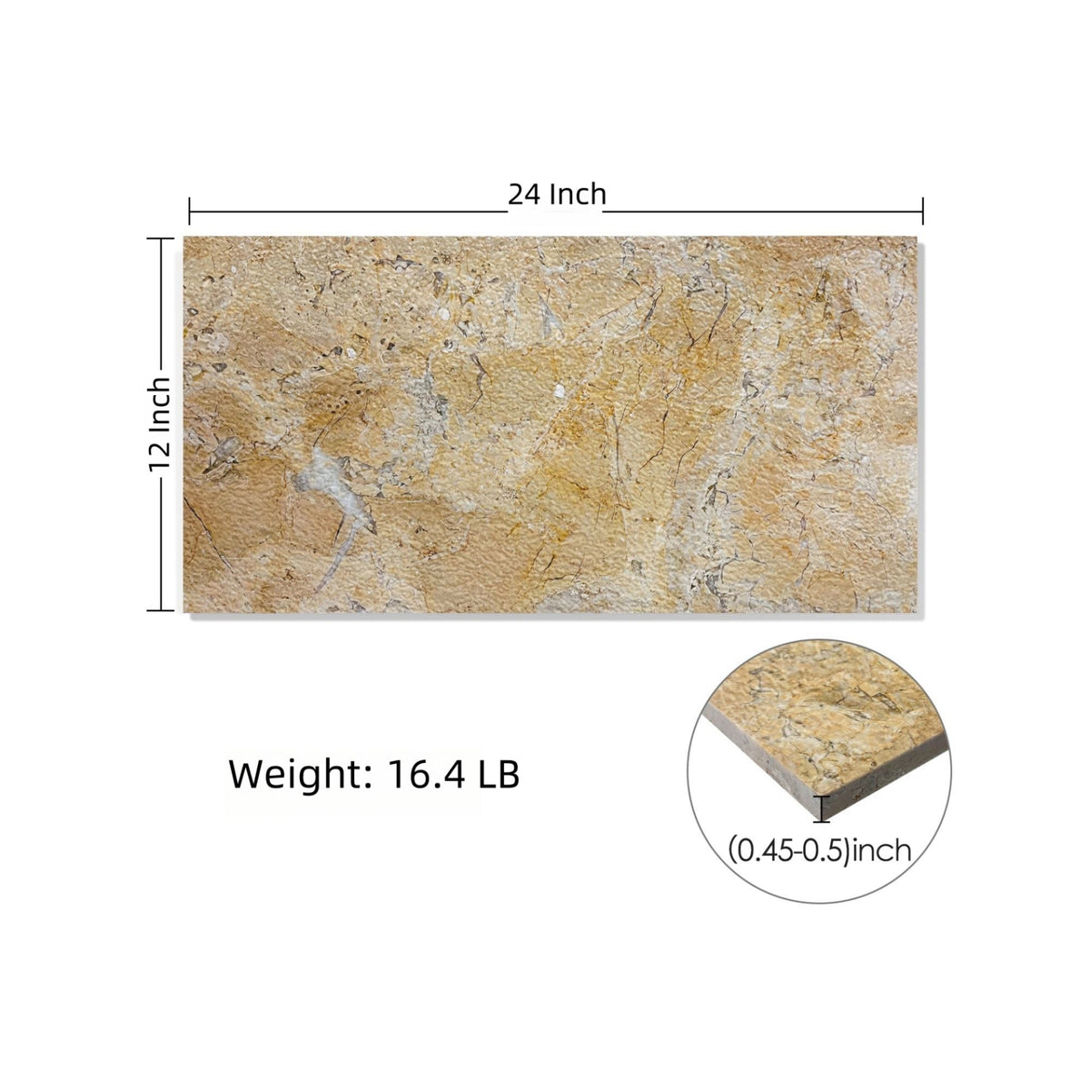 Natural Marble Polished Tile For Wall And Floor (Set of 4), photo 11 of 40