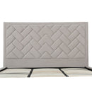 Crosby - Bed With Upholstered Headboard And Slats by HouseOfZazla