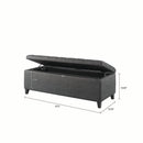 Elegant Design Tufted Top, Soft Close Storage Bench by HouseOfZazla