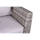 Outdoor 6 Person Wicker Seating Group With Cushions - Gray Mix by HouseOfZazla