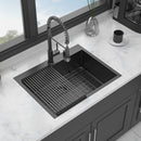 Topmount Kitchen Sink 16 Gauge, Single Bowl by HouseOfZazla