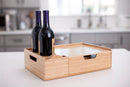 Bamboo Wine & Cheese Serving Station – All-in-One Charcuterie Board with Knife Set, 2 Serving Boards, and Storage Drawer by MobilevisionUS