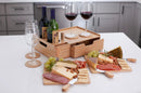 Bamboo Wine & Cheese Serving Station – All-in-One Charcuterie Board with Knife Set, 2 Serving Boards, and Storage Drawer by MobilevisionUS