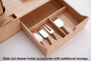 Bamboo Wine & Cheese Serving Station – All-in-One Charcuterie Board with Knife Set, 2 Serving Boards, and Storage Drawer by MobilevisionUS