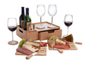 Bamboo Wine & Cheese Serving Station – All-in-One Charcuterie Board with Knife Set, 2 Serving Boards, and Storage Drawer by MobilevisionUS