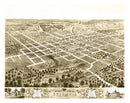 Vintage Map of Columbia, Missouri 1869