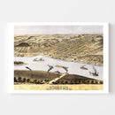 Vintage Map of Hannibal, Missouri 1869