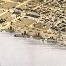 Vintage Map of Hannibal, Missouri 1869