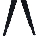 Modern Minimalist Bar Stool With Cane Seat - Black / Natural by HouseOfZazla