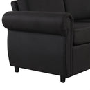Pull Out Sofa Bed Loveseat Sleeper With Twin Size Memory Mattress With Two USB Ports For Living Room Spaces by HouseOfZazla