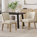 Modern Dining Chair With Durable Fabric Upholstery And Sturdy Wooden Frame (Set of 2) by HouseOfZazla