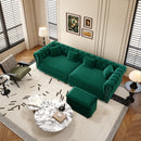 Chesterfield 3-in-1 Pull-Out Sofa Bed - Green