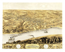 Vintage Map of Lexington, Missouri 1869