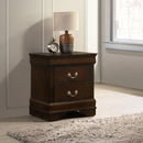 Demetra - 2 Drawer Nightstand - Cappuccino by HouseOfZazla