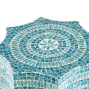 17x17x20" Capiz Design Stool