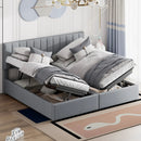 Upholstered Platform Bed With A Hydraulic Storage System by HouseOfZazla
