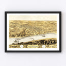 Vintage Map of Lexington, Missouri 1869