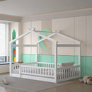 Bed House Bed Frame With Fence by HouseOfZazla