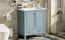 30" Bathroom Vanity With Sink Combo