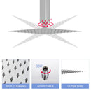 8" Square Rain Shower Head, Ceiling / Wall Mount Stainless Steel Bath Fixture