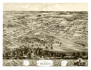 Vintage Map of Mexico, Missouri 1869