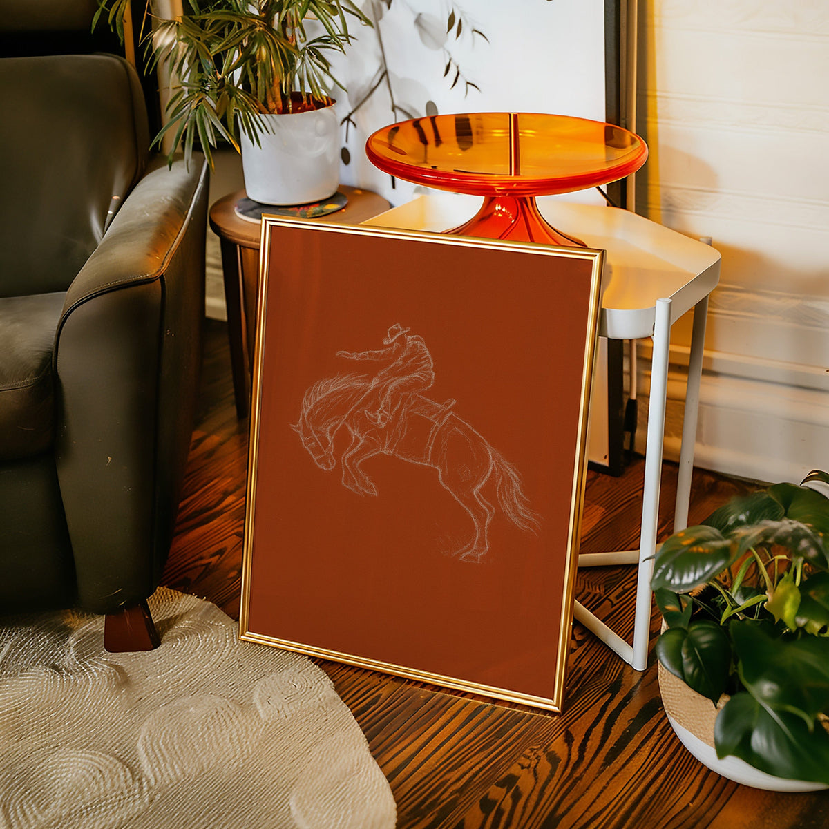 Minimalist Bronco Rider Sketch, photo 11 of 19