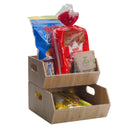 Stackable Bamboo Storage Bin Set (2-Piece) | 12” XL and 8.25” Small | Nesting Pantry & Cabinet Organizers by MobilevisionUS