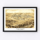 Vintage Map of Pacific, Missouri 1869
