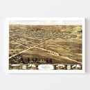 Vintage Map of Palmyra, Missouri 1869