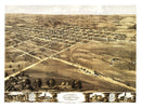 Vintage Map of Palmyra, Missouri 1869