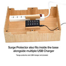 MobileVision 12 Slot Bamboo Charging Station Organizer by MobilevisionUS