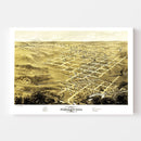 Vintage Map of Pleasant Hill, Missouri 1869