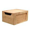 Tall Bamboo Drawer - Stackable Deep Desk Organizer & Kitchen Pantry Storage Caddy by MobilevisionUS