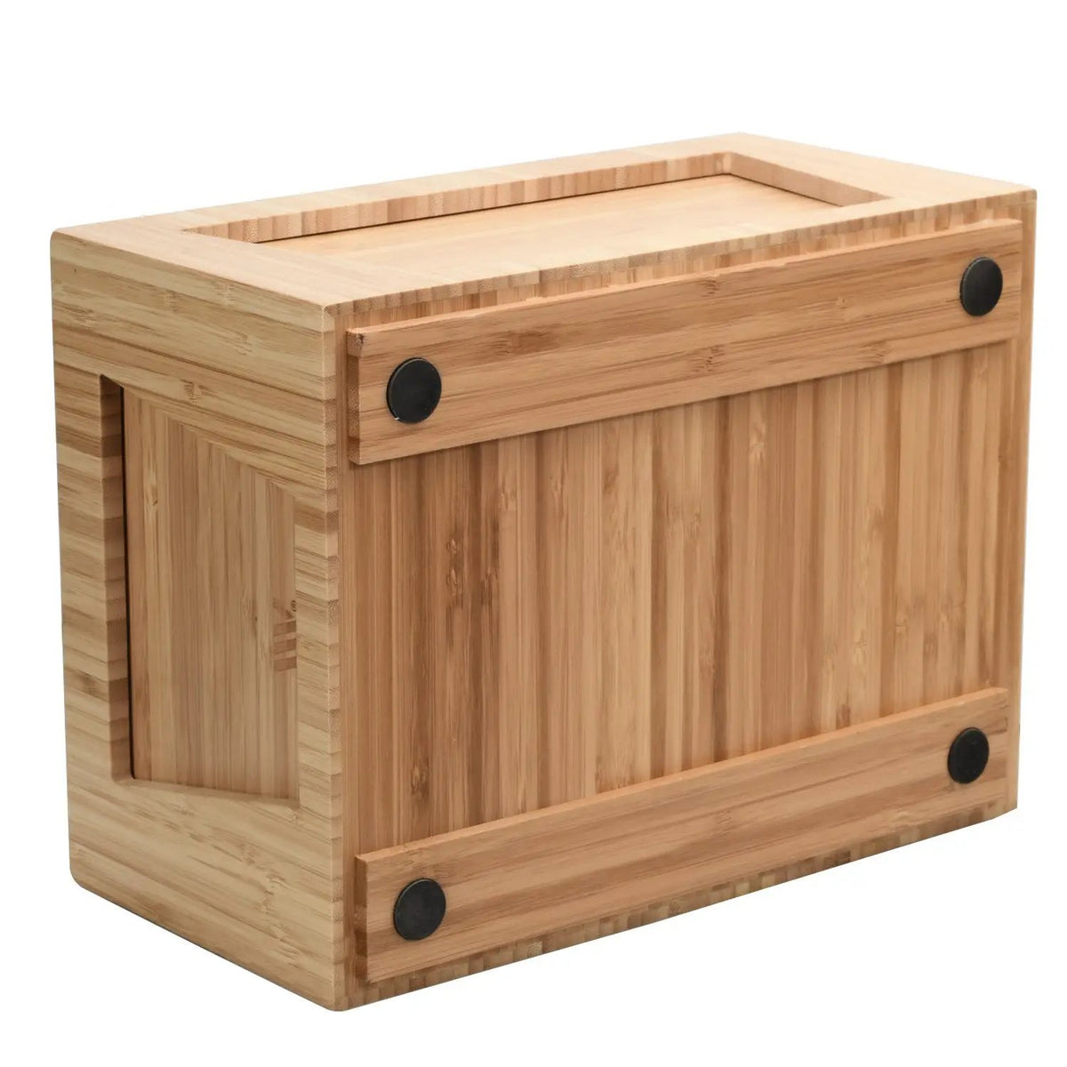 Tall Bamboo Drawer - Stackable Deep Desk Organizer & Kitchen Pantry Storage Caddy, photo 9 of 9