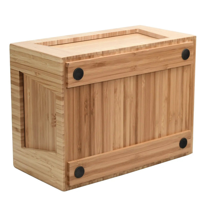 Tall Bamboo Drawer - Stackable Deep Desk Organizer & Kitchen Pantry Storage Caddy, photo 9 of 9
