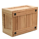 Tall Bamboo Drawer - Stackable Deep Desk Organizer & Kitchen Pantry Storage Caddy by MobilevisionUS