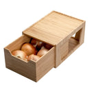 Tall Bamboo Drawer - Stackable Deep Desk Organizer & Kitchen Pantry Storage Caddy by MobilevisionUS