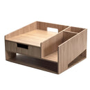 Bamboo Executive Telephone Stand & Desktop Command Center | Multi-Functional Office Organizer with Storage Drawer by MobilevisionUS
