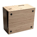 Bamboo Executive Telephone Stand & Desktop Command Center | Multi-Functional Office Organizer with Storage Drawer by MobilevisionUS