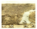 Vintage Map of Saint Joseph, Missouri 1868