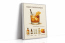 Old Fashioned Cocktail Recipe Art Print