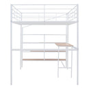 Loft Bed With Desk And Lateral Storage Ladder by HouseOfZazla