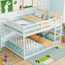 Full Over Full Bunk Bed Low-to-ground Bunk Bed by LJGDeals