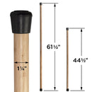Bamboo Mobility & Training Stick with Rubber Feet - Exercise Balance Pole for Yoga, Pilates, Physical Therapy & Stretching by MobilevisionUS