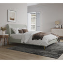 Heather - Upholstered Bed With Curved Headboard by HouseOfZazla